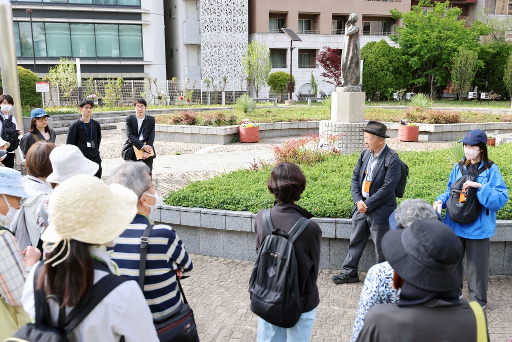 ゴール地点(築地川銀座公園)にて解散
