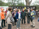 神代植物公園前を出発！