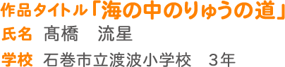 「海の中のりゅうの道」