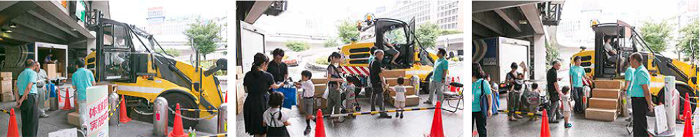 “道路お掃除隊”「ロードスイーパー（路面清掃車）」展示