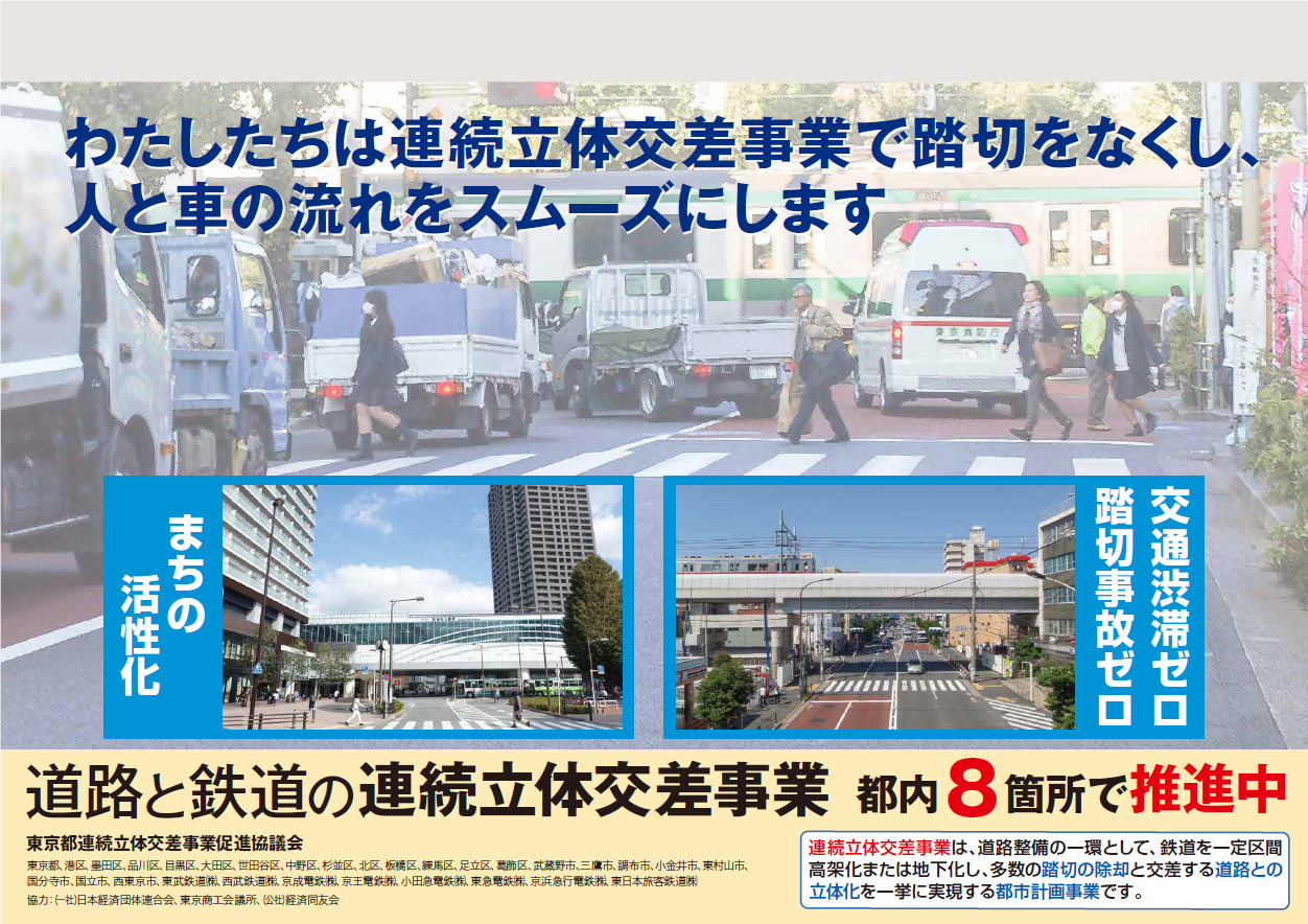 道路と鉄道の連続立体交差事業