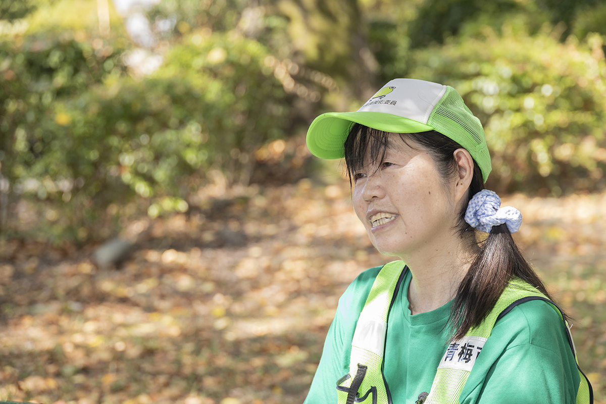 河辺町6丁目自治会の藤野みゆきさん