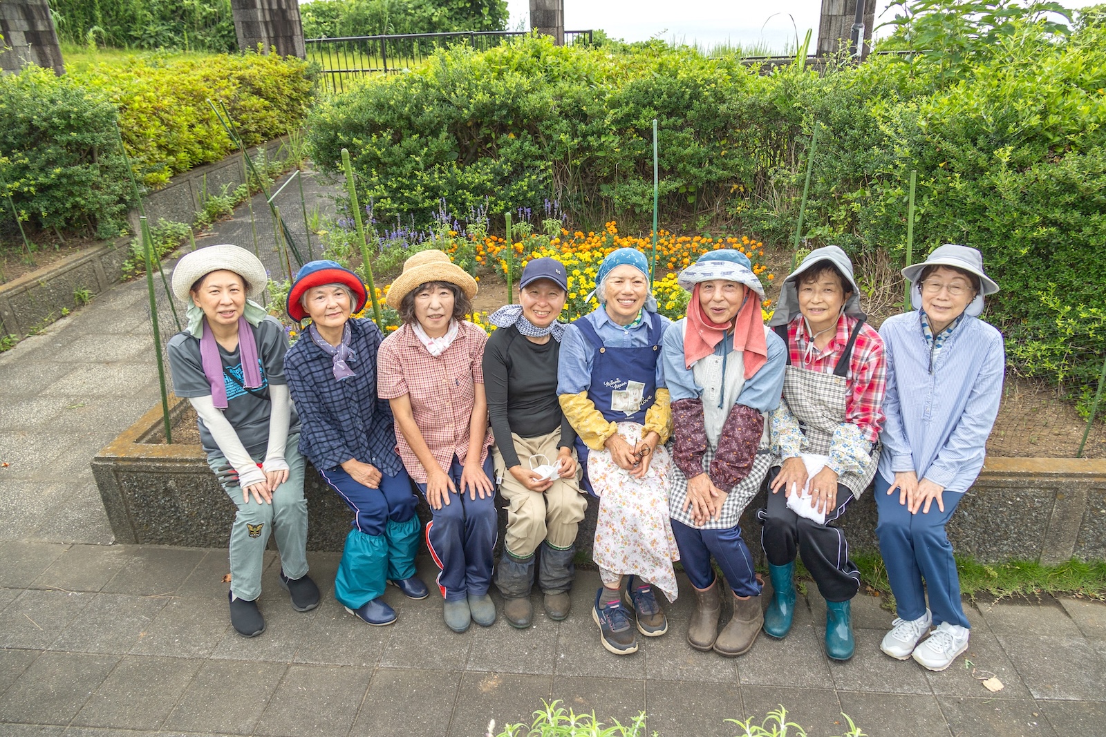大島町婦人会泉津支部の皆さん